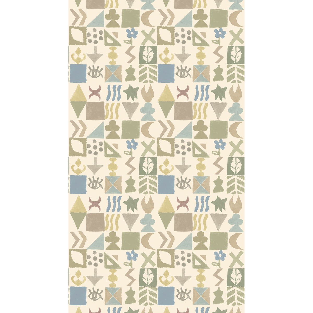 GP & J Baker | Potato Print wallcovering - Sage