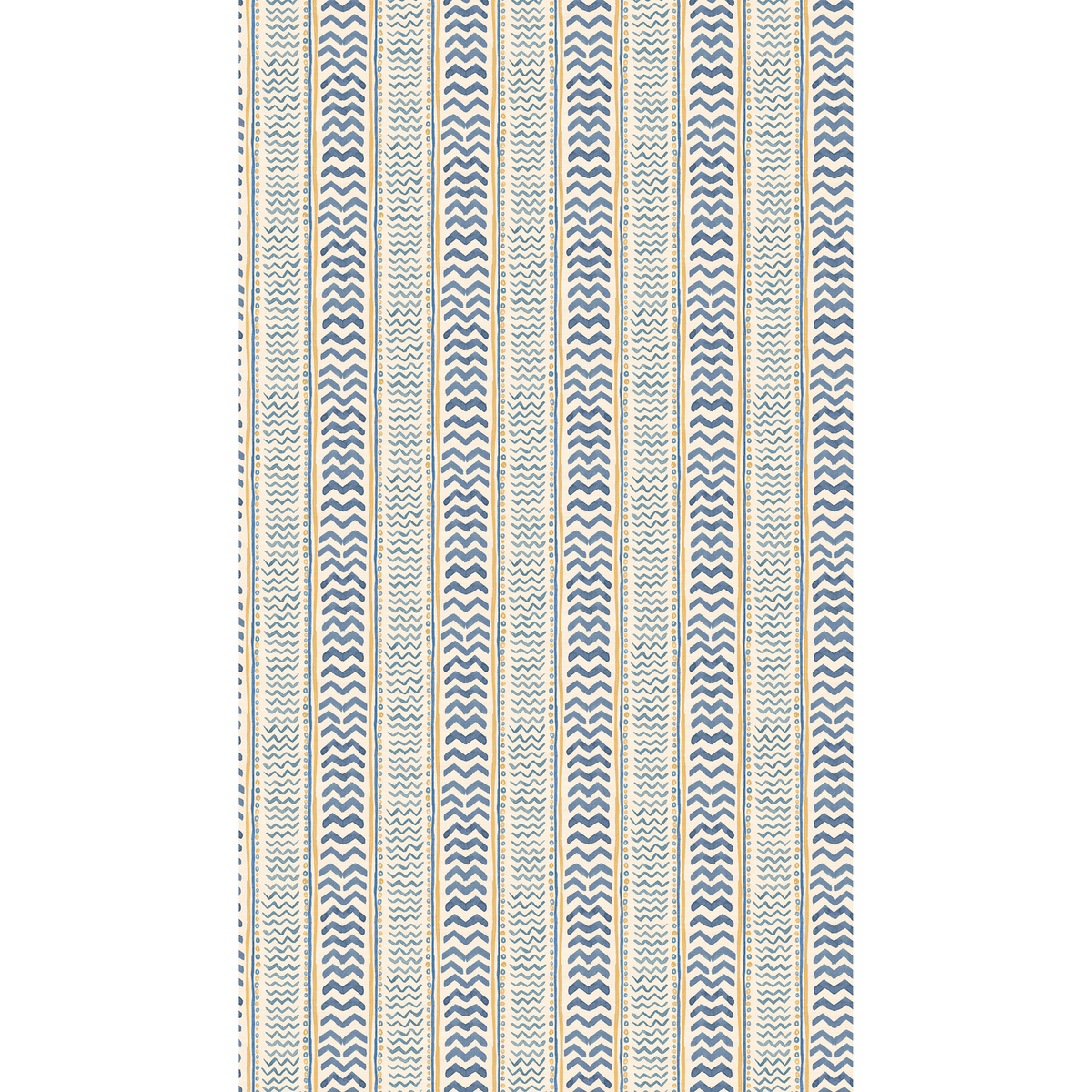 GP & J Baker | Wriggle Room wallcovering - Blue/Yellow