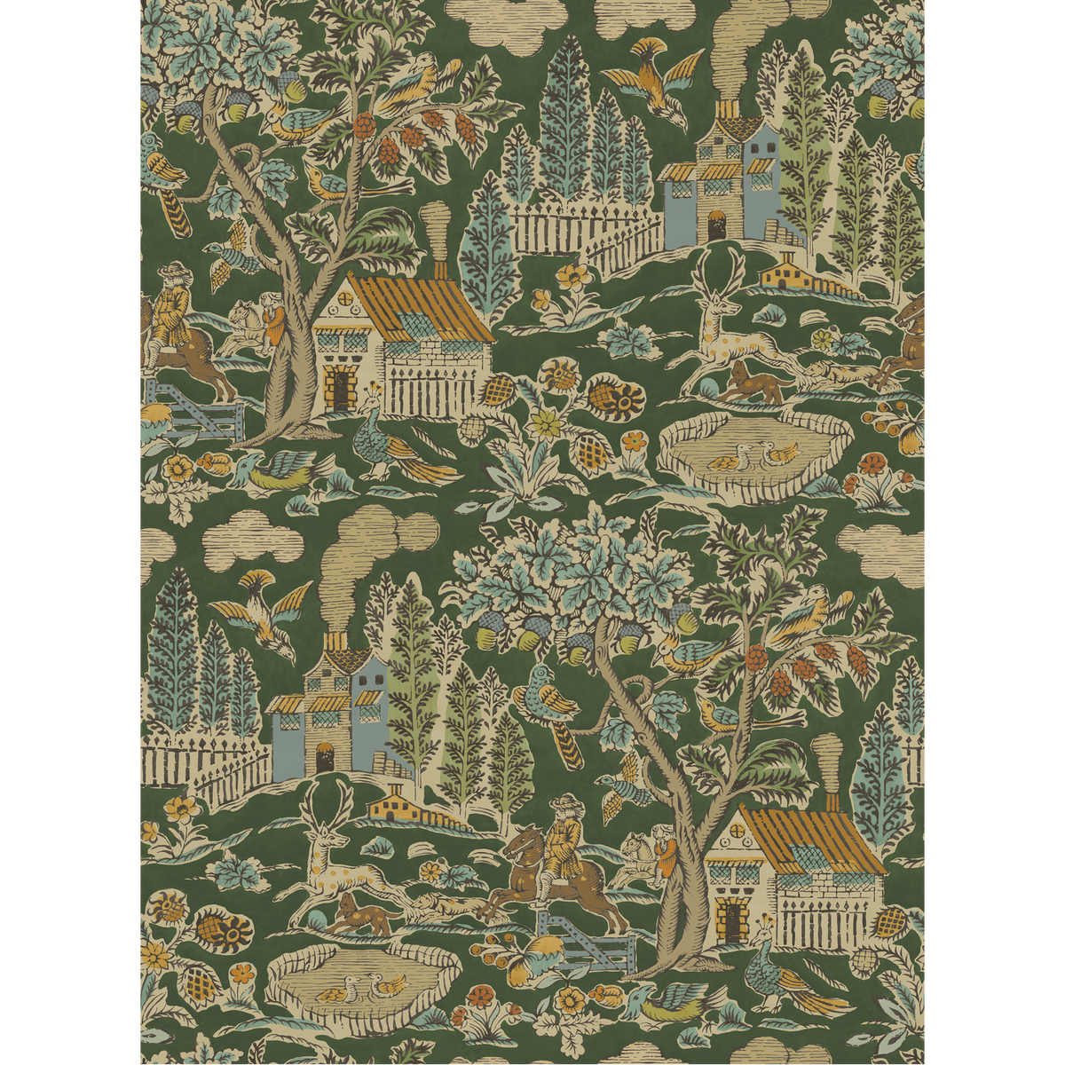 GP & J Baker | Home Park wallcovering - Royal Green
