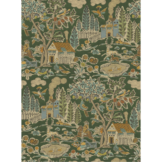 GP & J Baker | Home Park wallcovering - Royal Green