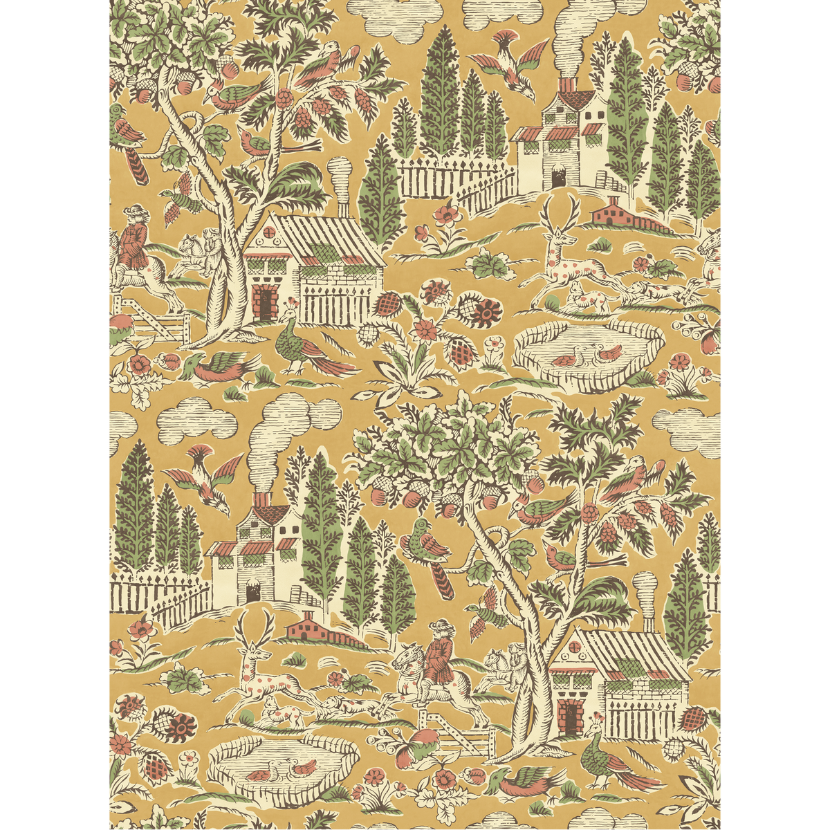 GP & J Baker | Home Park wallcovering - Ochre