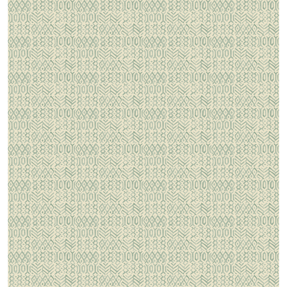 GP & J Baker | Chimneys wallcovering - Aqua