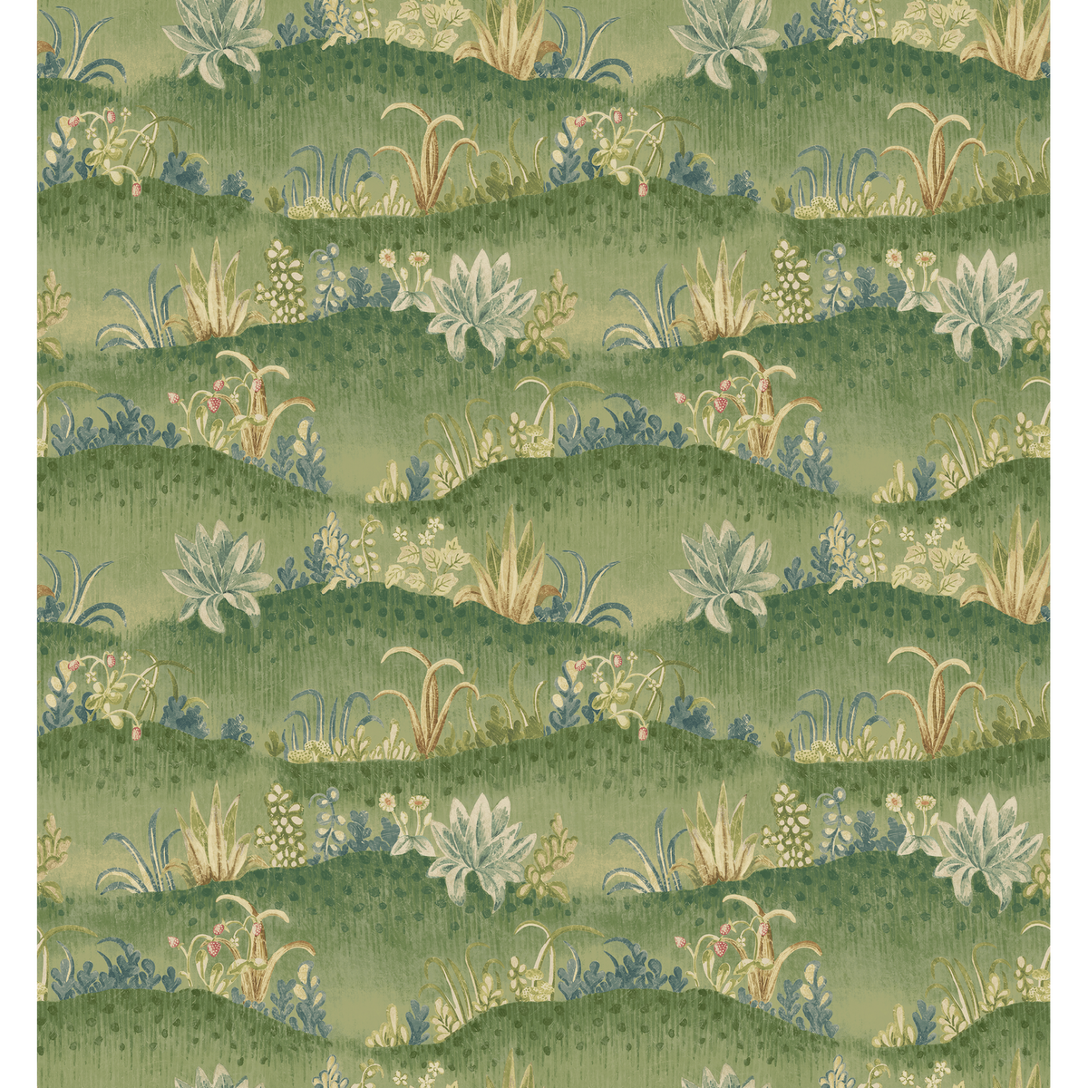 GP & J Baker | Garden Tapestry wallcovering - Royal Green