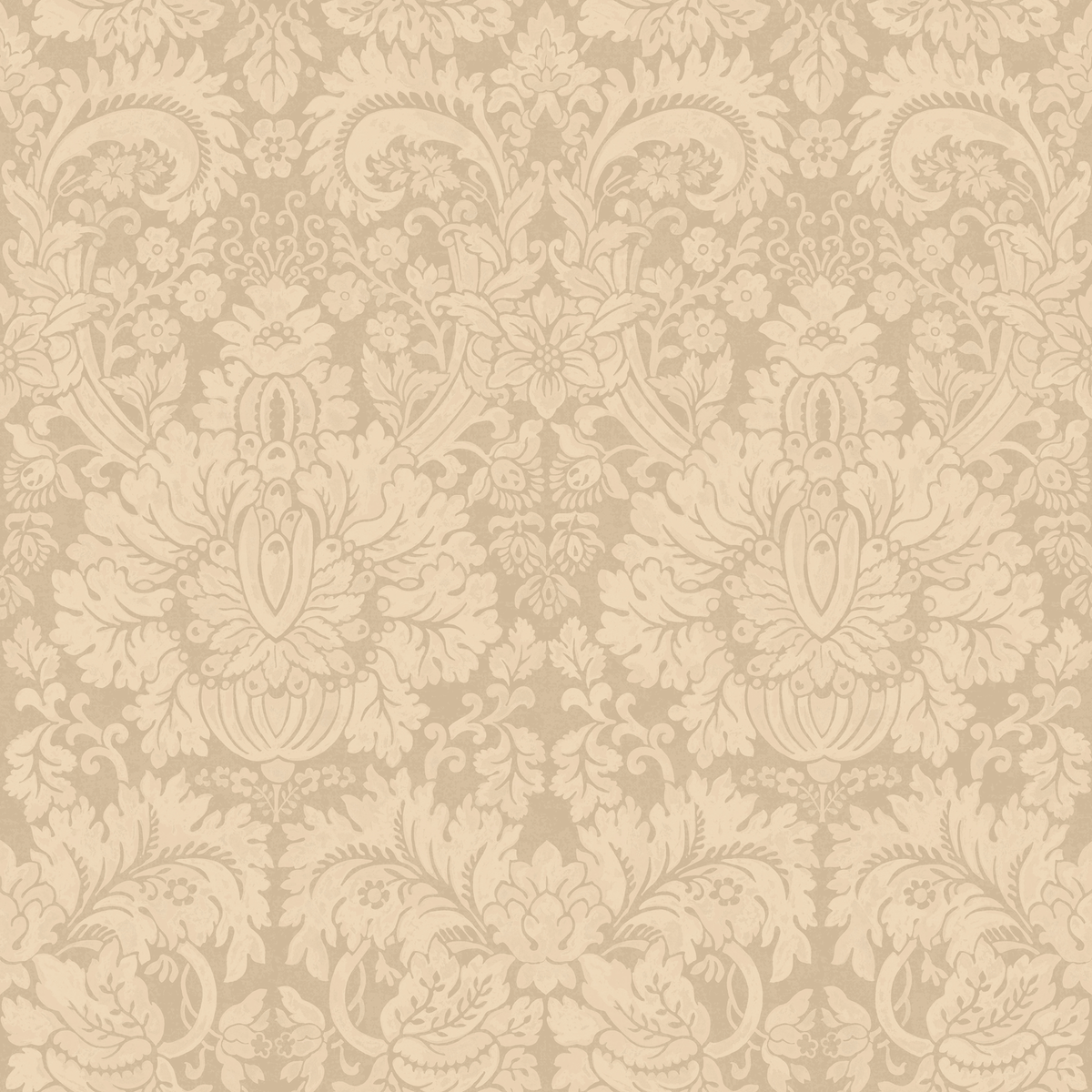 GP & J Baker | Queen's Damask wallcovering - Marble