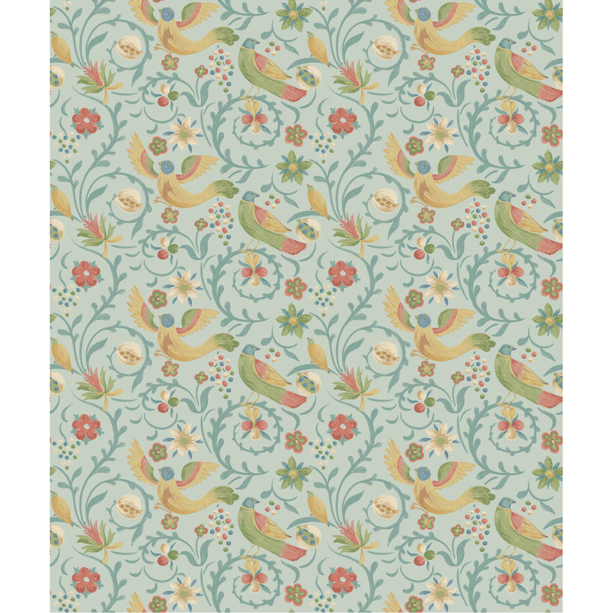 GP & J Baker | Royal Court wallcovering - Aqua