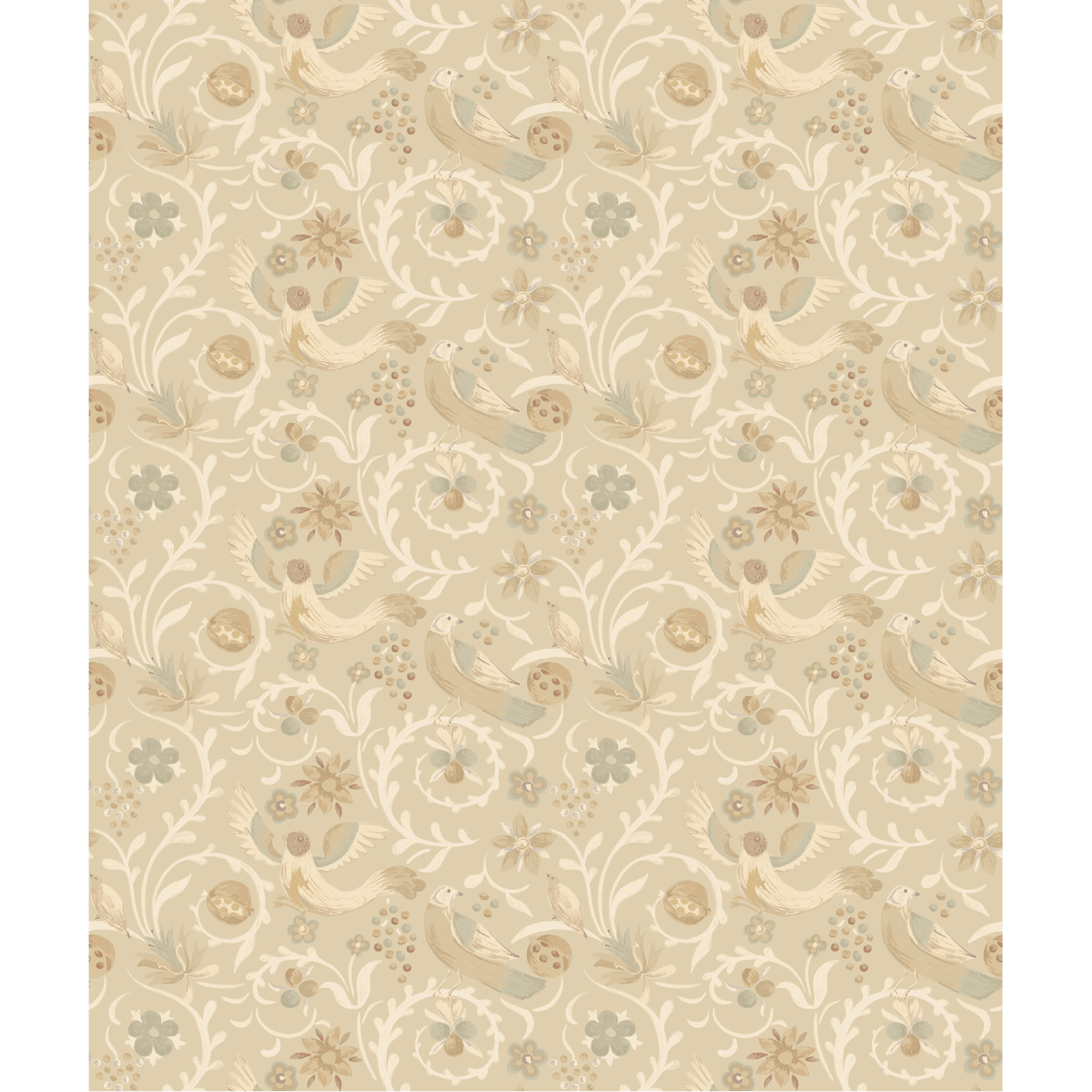 GP & J Baker | Royal Court wallcovering - Parchment