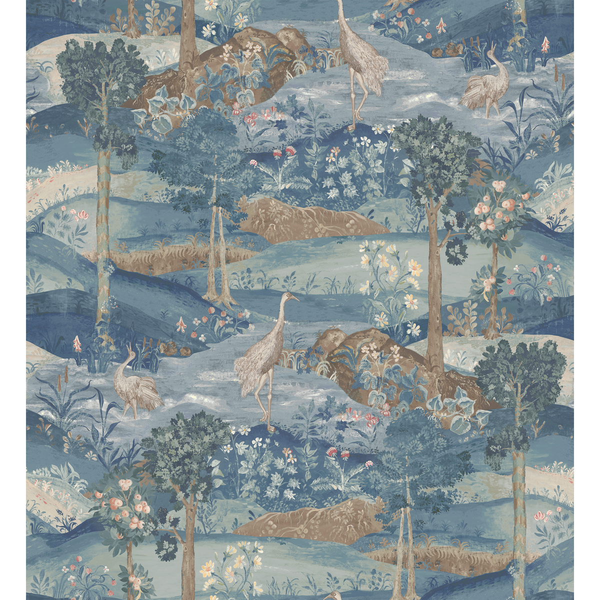 GP & J Baker | Palace Tapestry wallcovering - Royal Blue