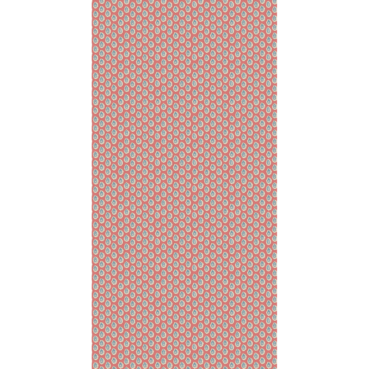 GP & J Baker | Dotty wallcovering - Red/Blue