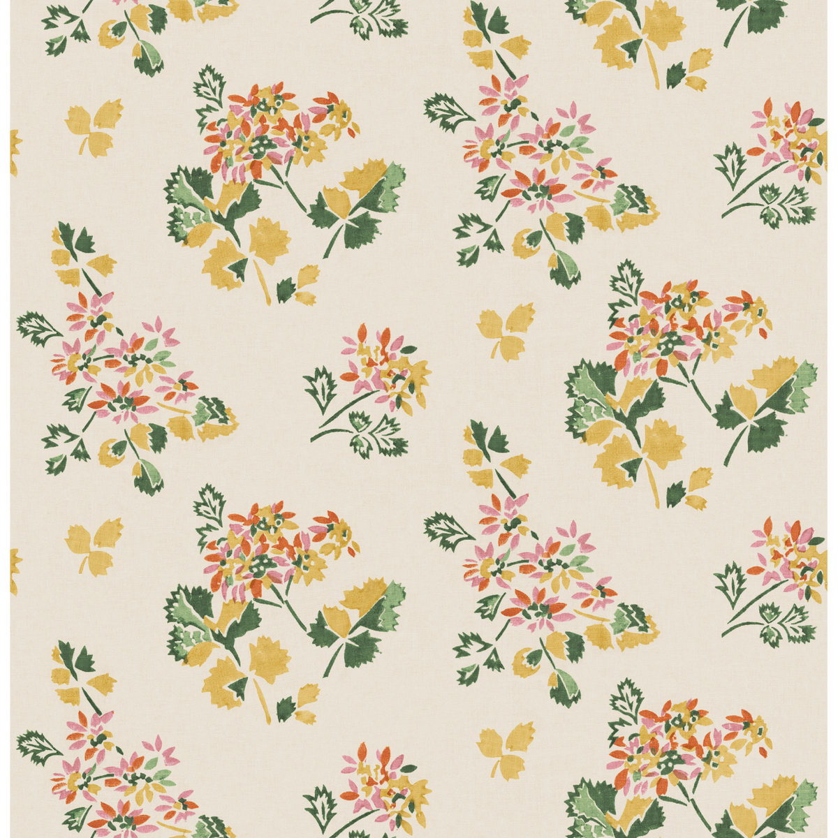 GP & J Baker | Forest Flower wallcovering - Spice/Ochre