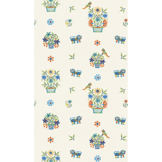 GP & J Baker | Roar Stitch wallcovering - Jewel