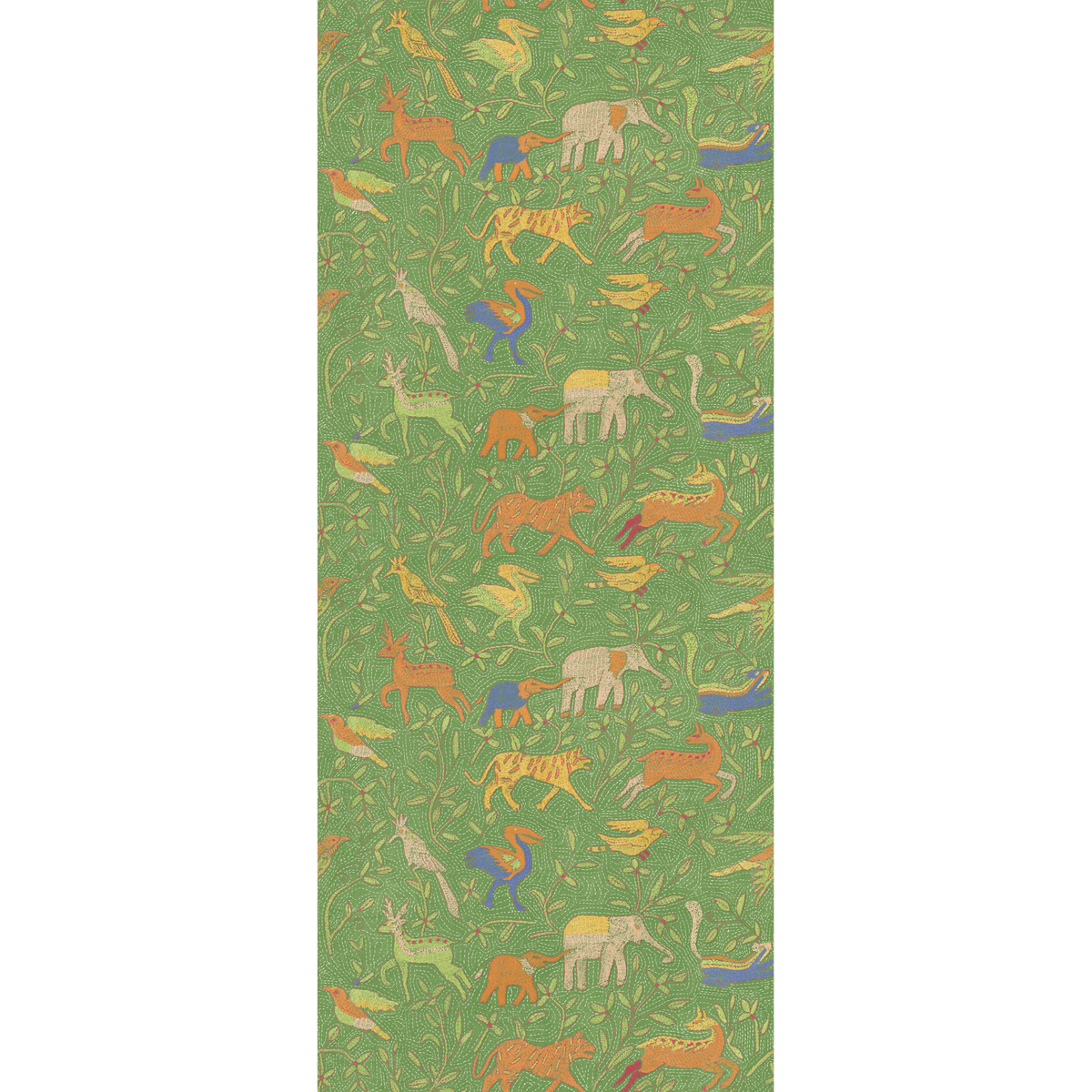 GP & J Baker | Noah's Ark wallcovering - Green