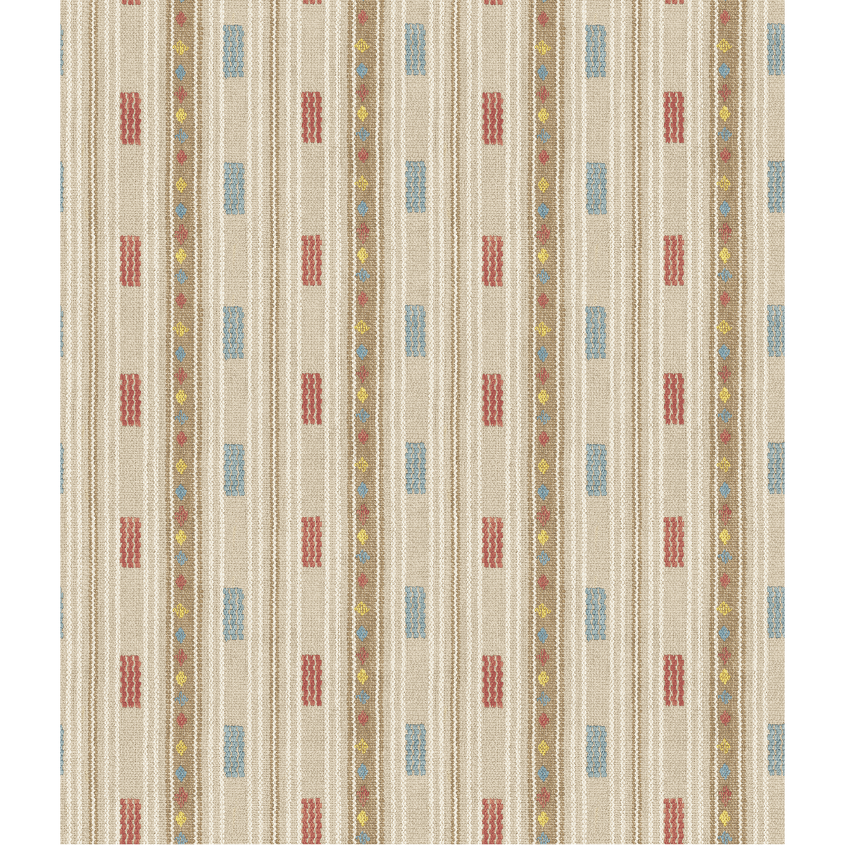 GP & J Baker | Tradewind wallcovering - Red/Blue
