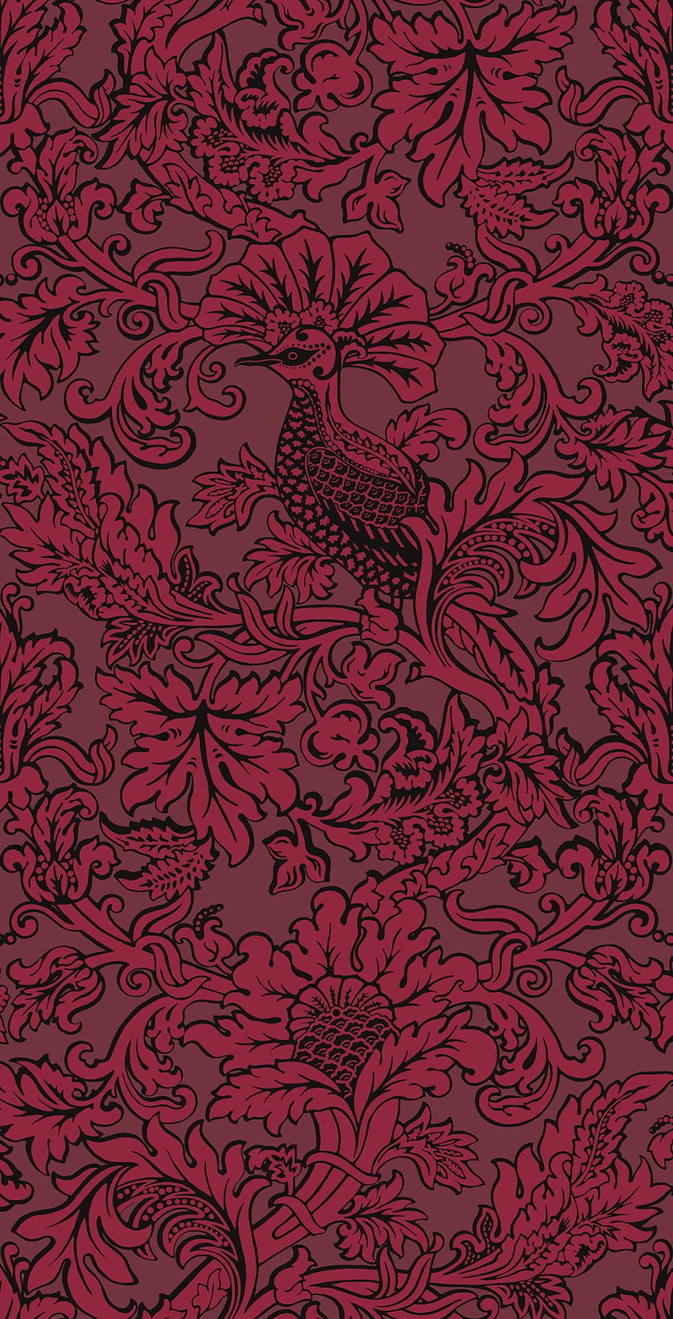 Cole & Son Balabina - Red on Crimson
