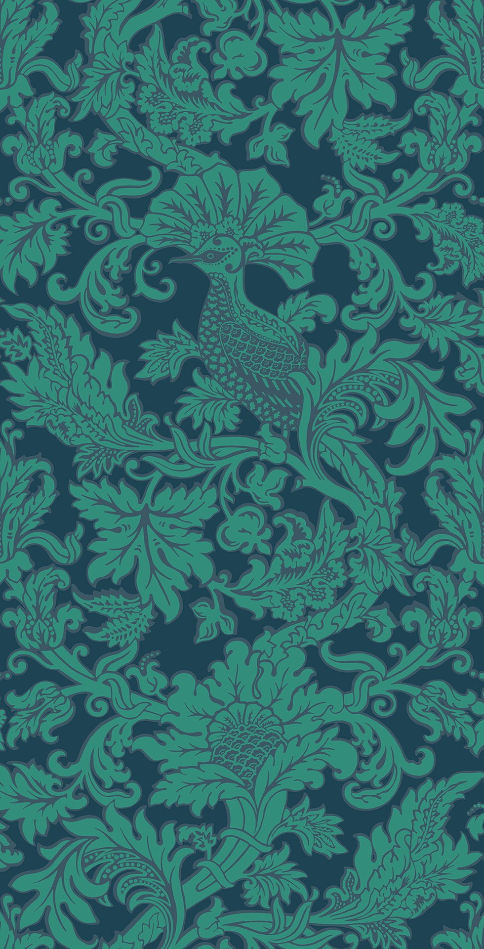 Cole & Son Balabina - Teal on Midnight