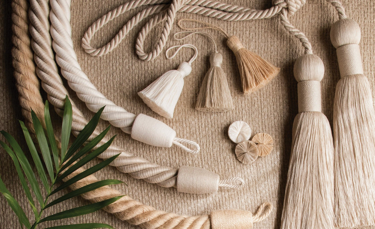 Samuel and Sons Bali Cotton Cable Holdback — scenography