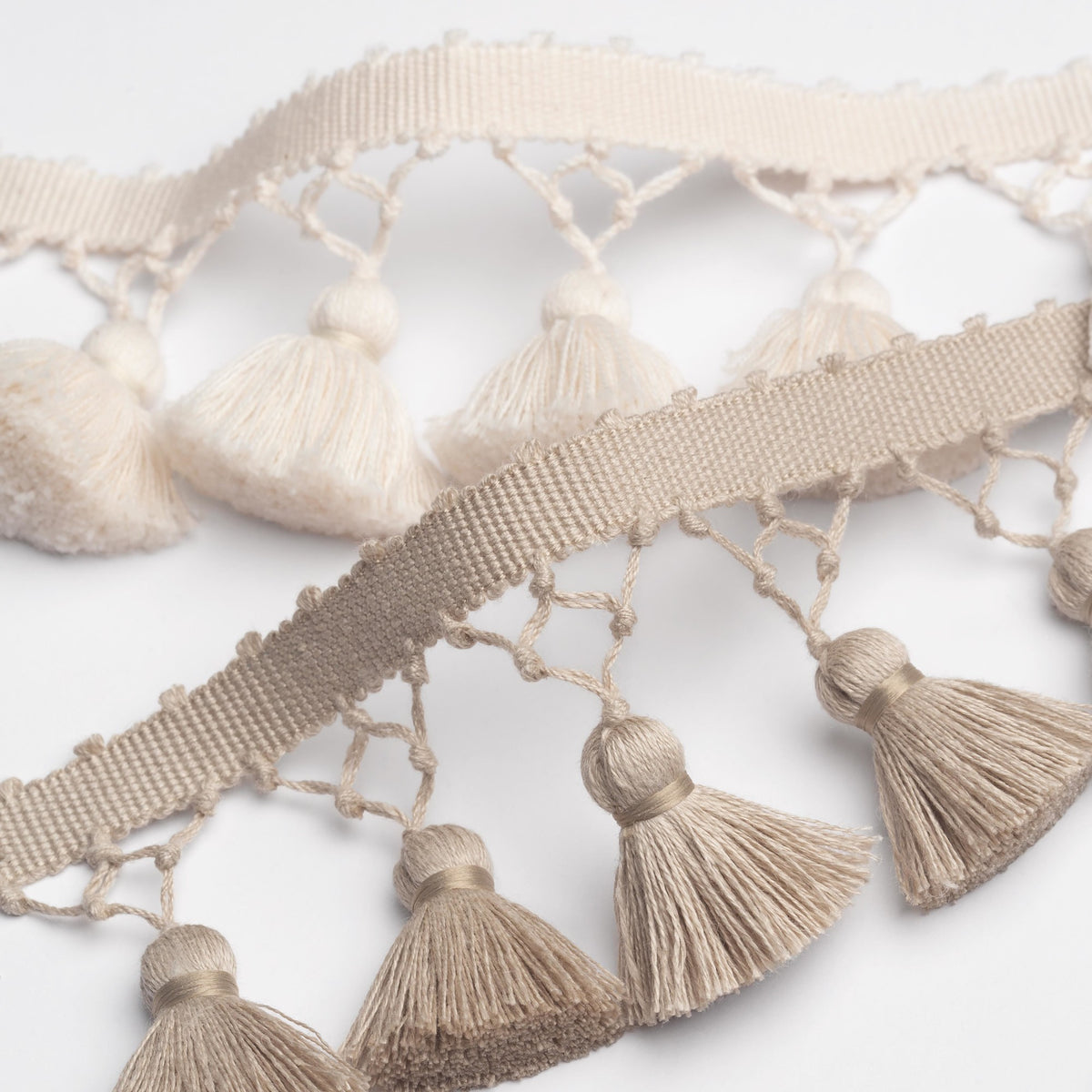 Samuel and Sons Bali Linen Knotted Tassel Fringe — scenography