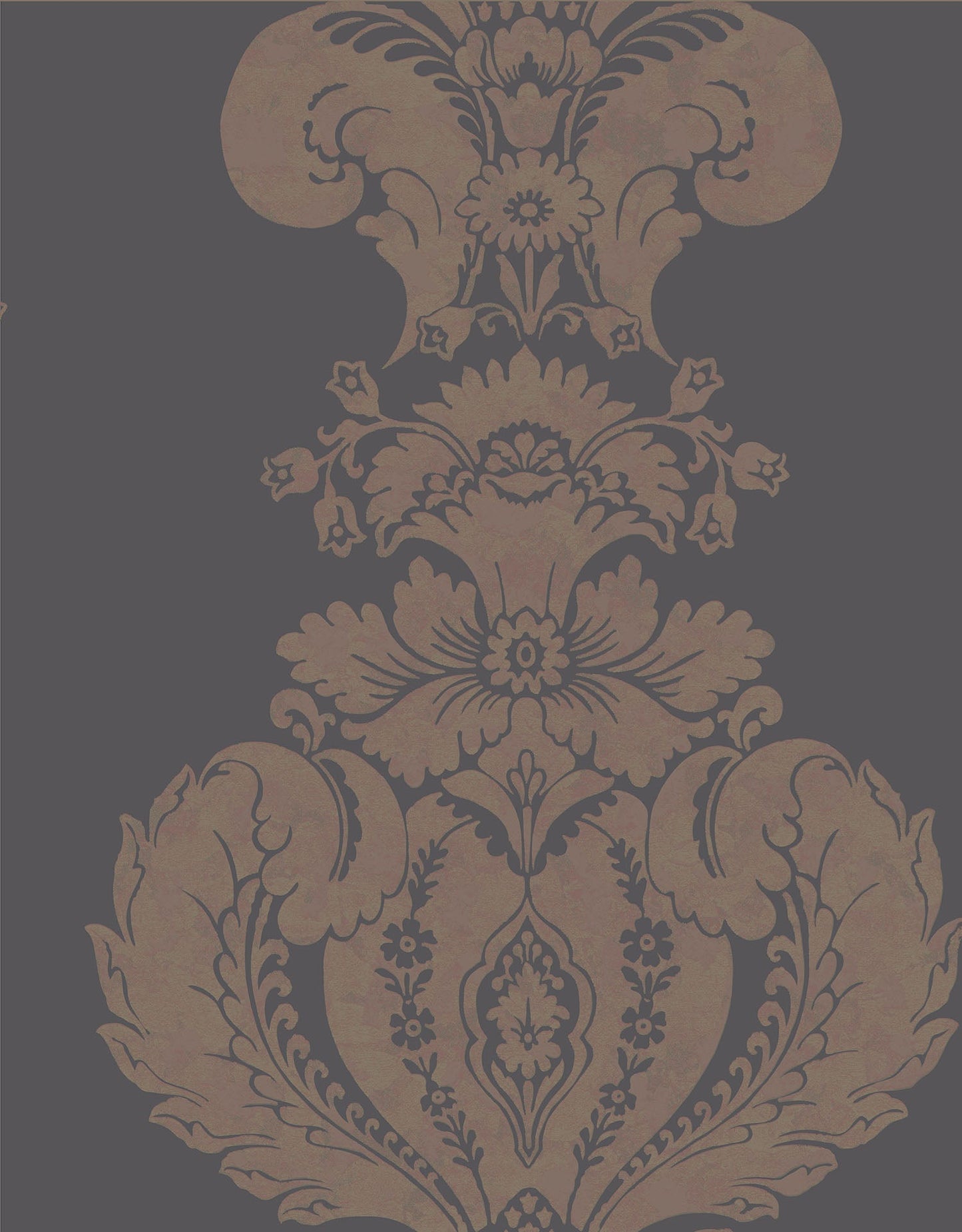 Cole & Son Baudelaire - Metallic Bronze on Charcoal