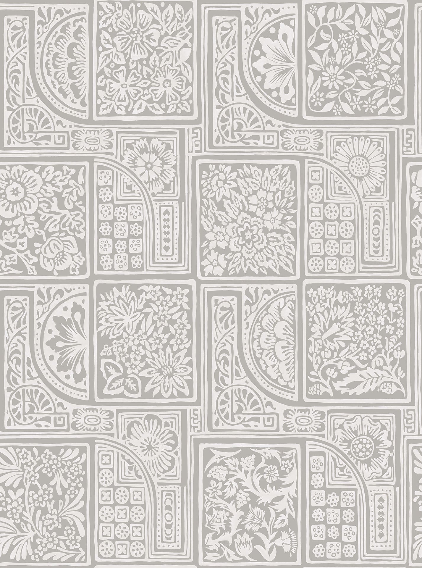 Cole & Son Bellini - Grey on White
