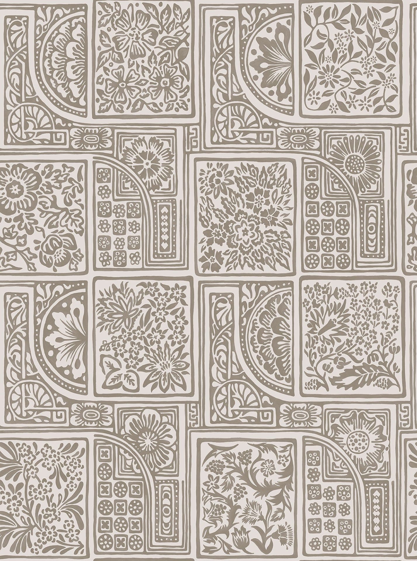 Cole & Son Bellini - Metallic Gilver on Stone