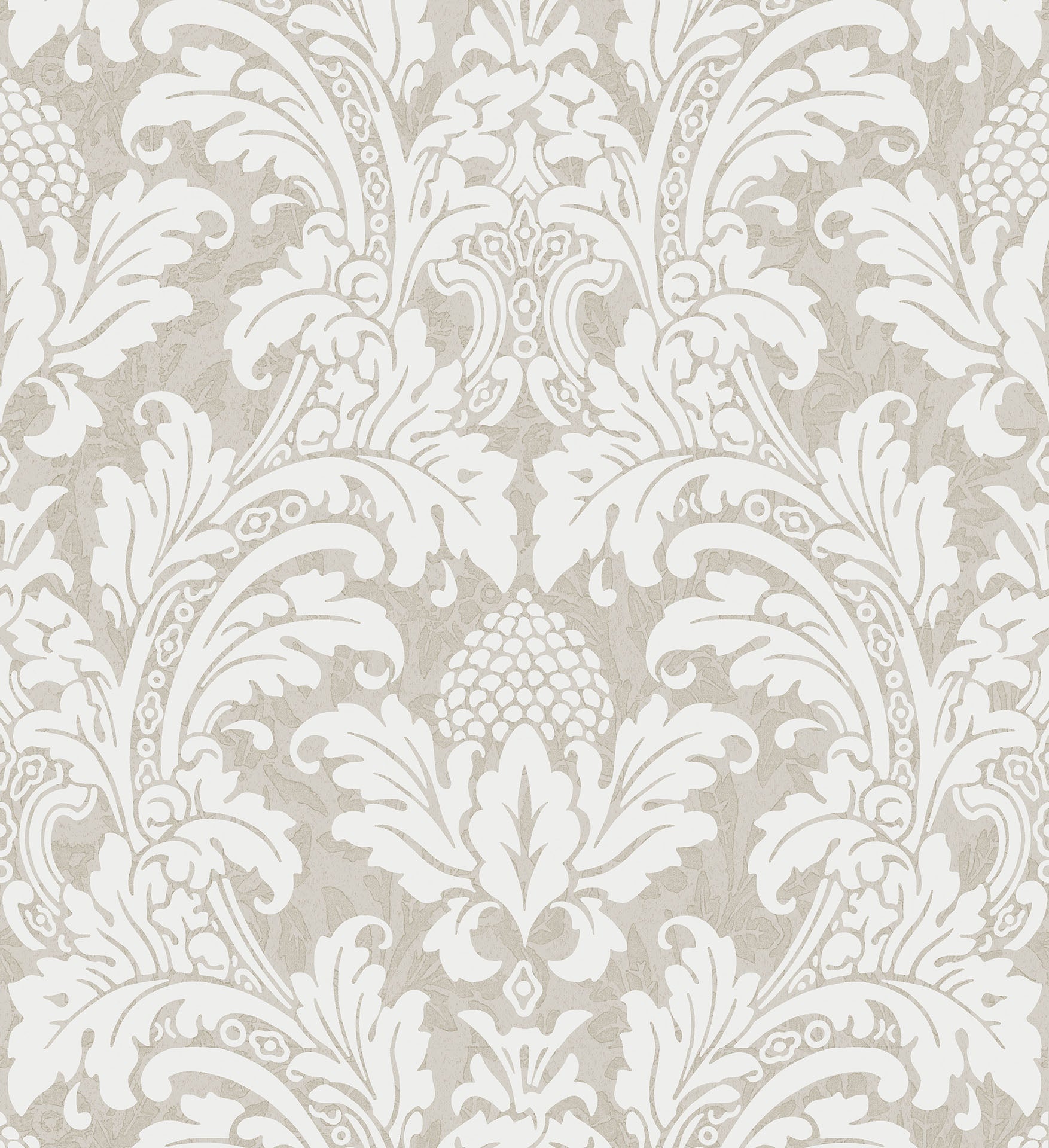 Cole & Son Blake - Chalk on Metallic Silver