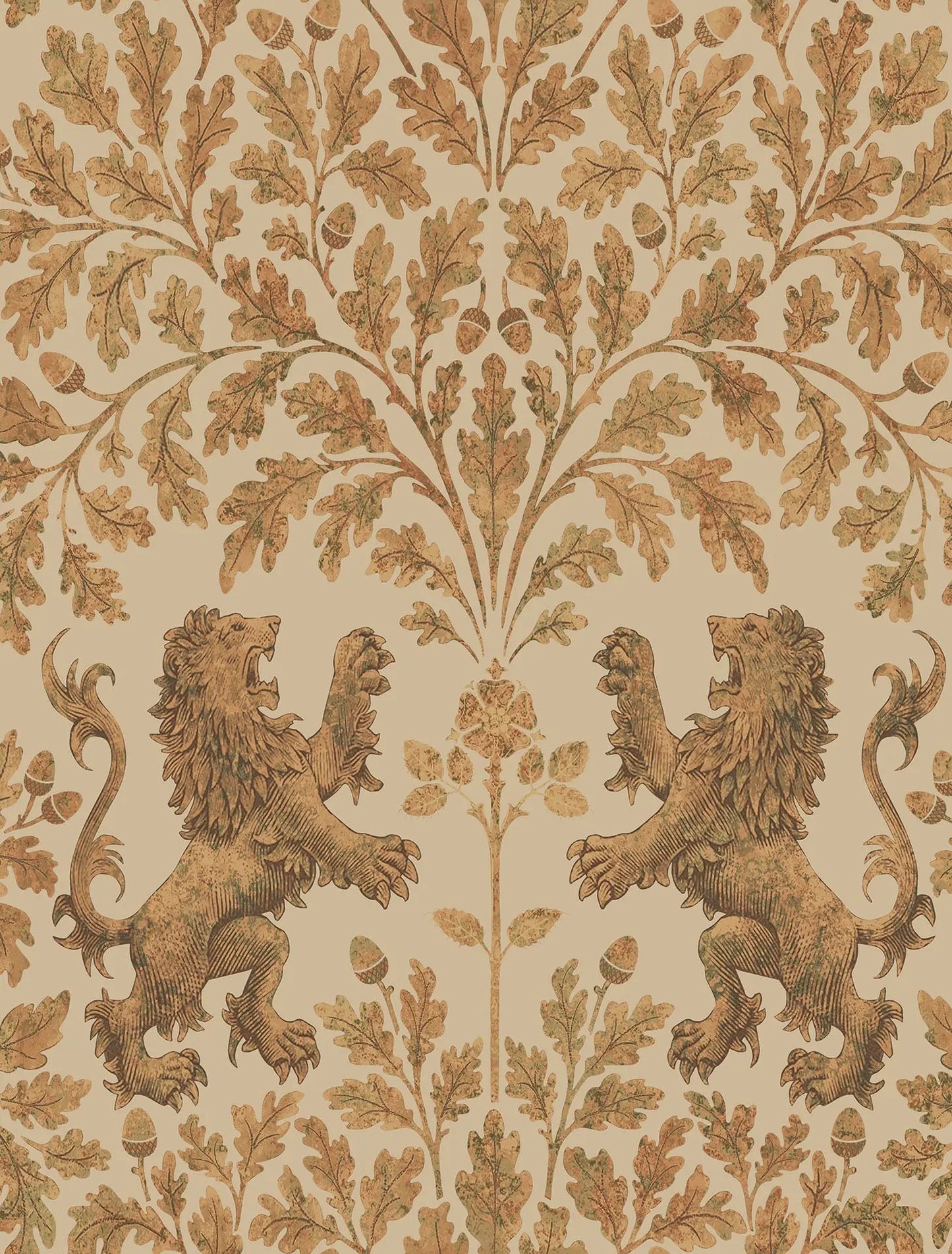 Cole & Son Boscobel Oak - Metallic Gold on Oat