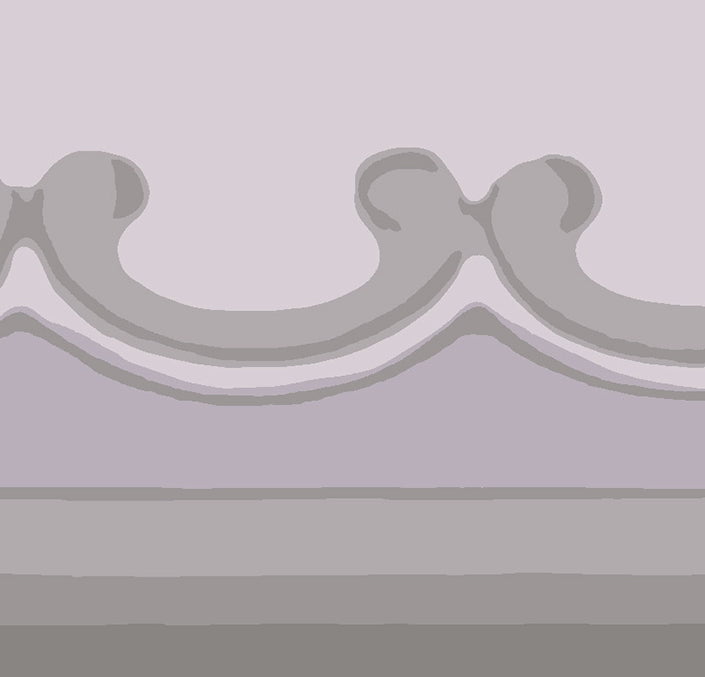 Cole & Son Broderie Border - Dove & Lilac Grey
