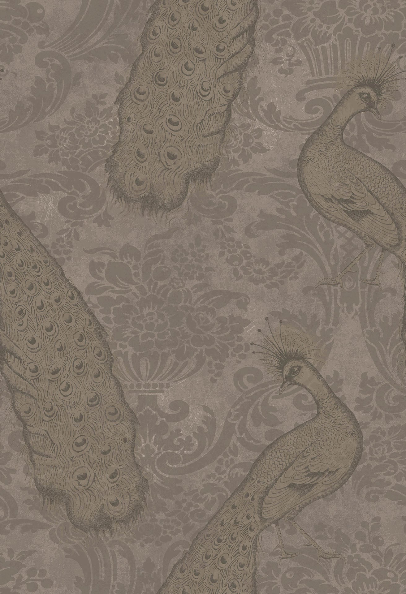 Cole & Son Byron - Metallic Gilver