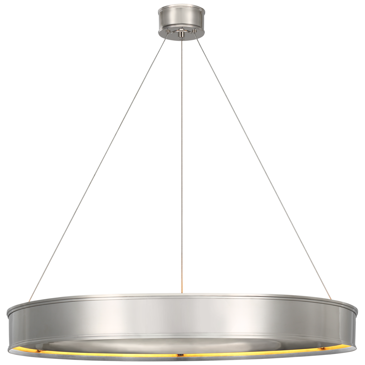 Connery 40 inch Ring Chandelier in Polished Nickel
