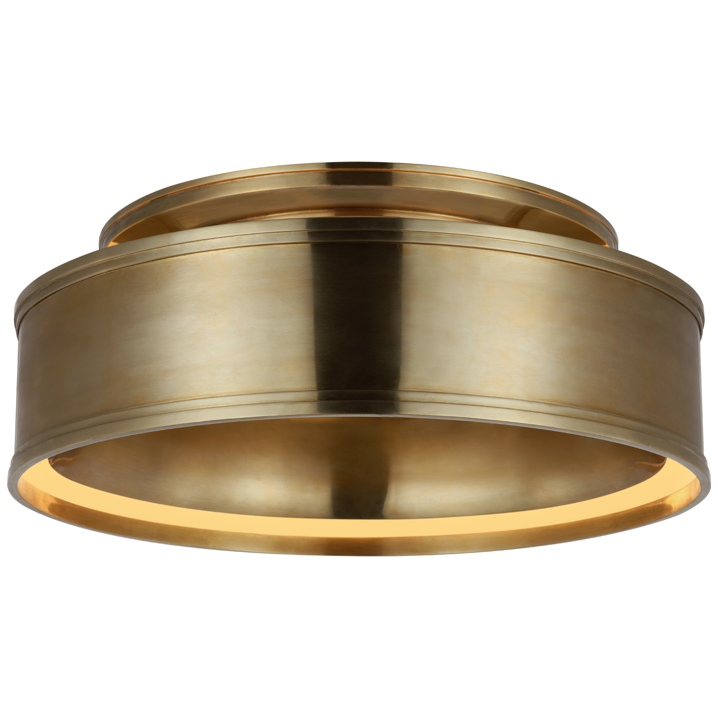 Connery 18 Flush Mount - Antique-Burnished Brass