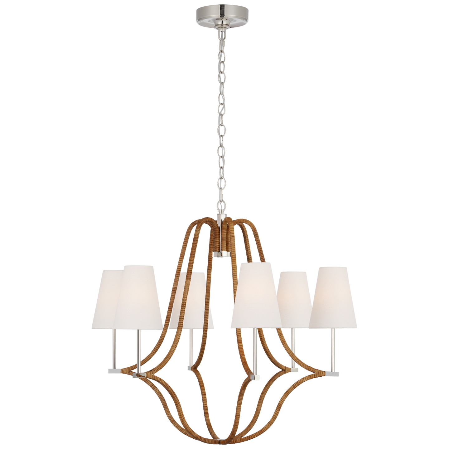 Visual Comfort | Chapman & Myers | Biscayne Large Wrapped Chandelier