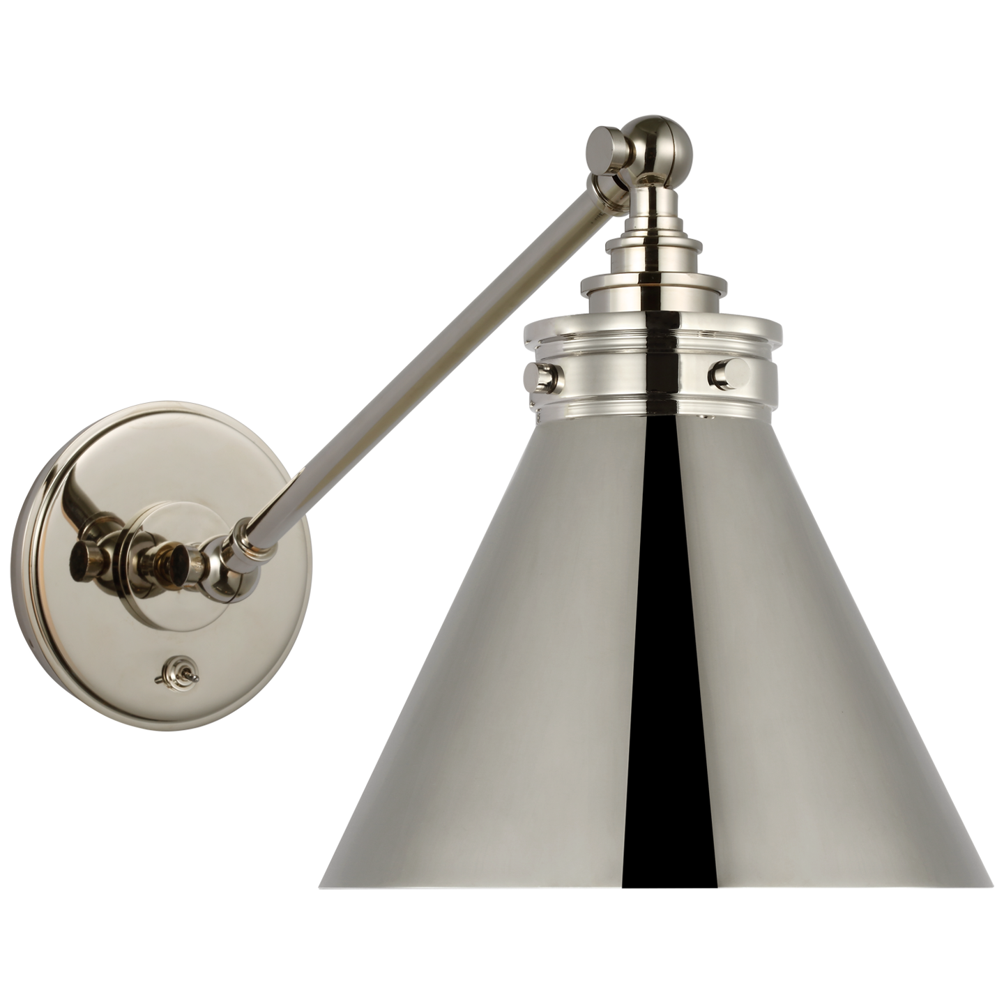 Visual Comfort | Chapman & Myers | Parkington Single Library Wall Light