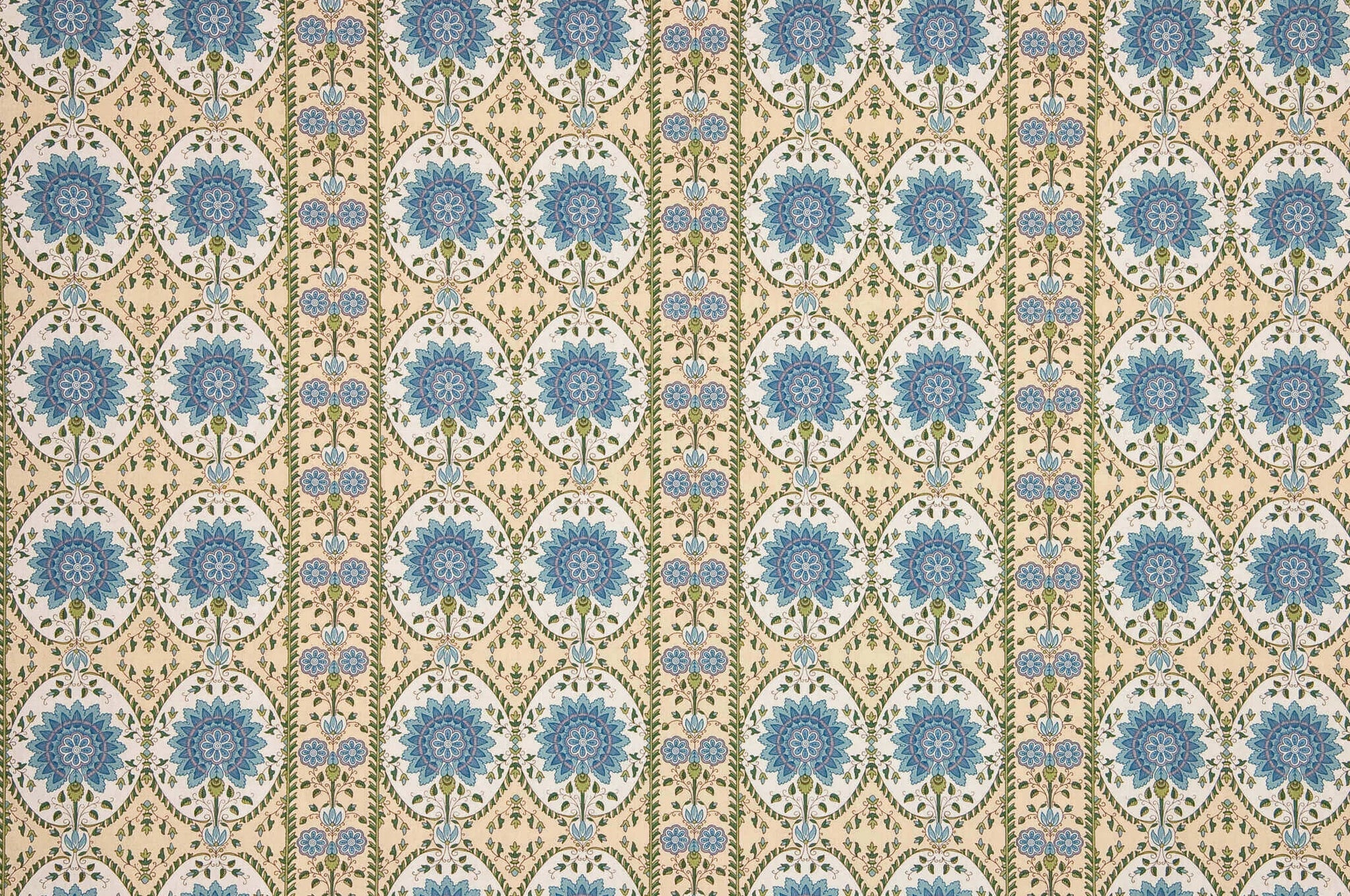 Pierre Frey Tajmahal - Rayure - Bleu Vert