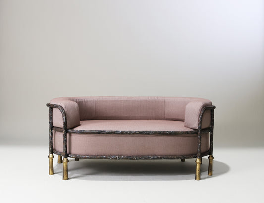Stanley Dog Bed - Old Rust and Distressed Gold