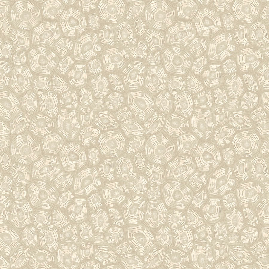 Cole & Son Savanna Shell - Parchment, Linen & Metallic Gilver
