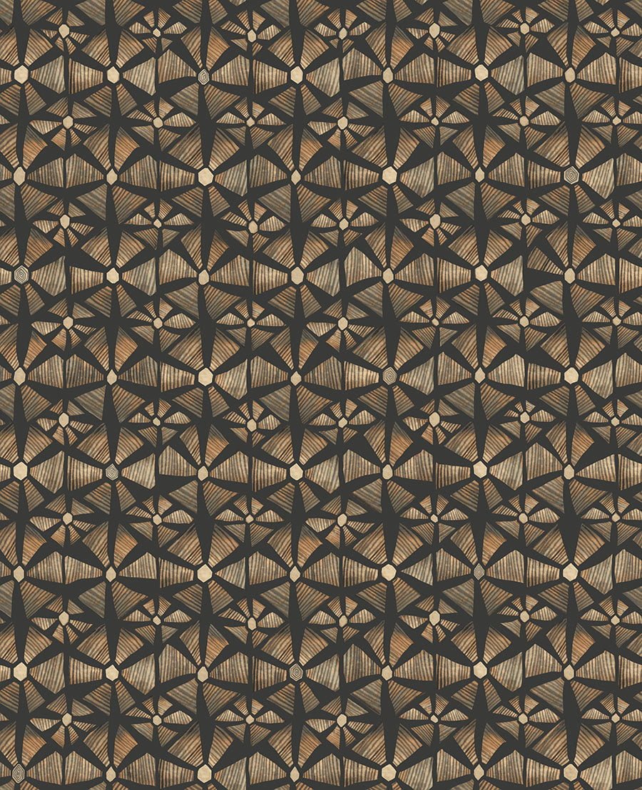 Cole & Son Kalahari wallpaper - Spice & Black