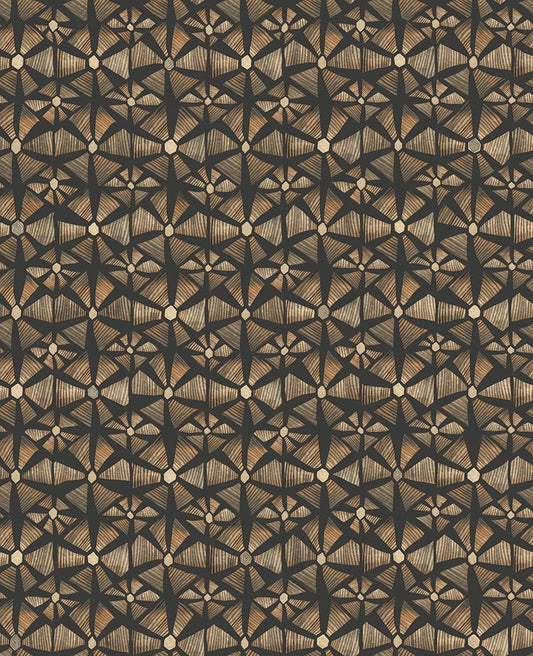 Cole & Son Kalahari wallpaper - Spice & Black