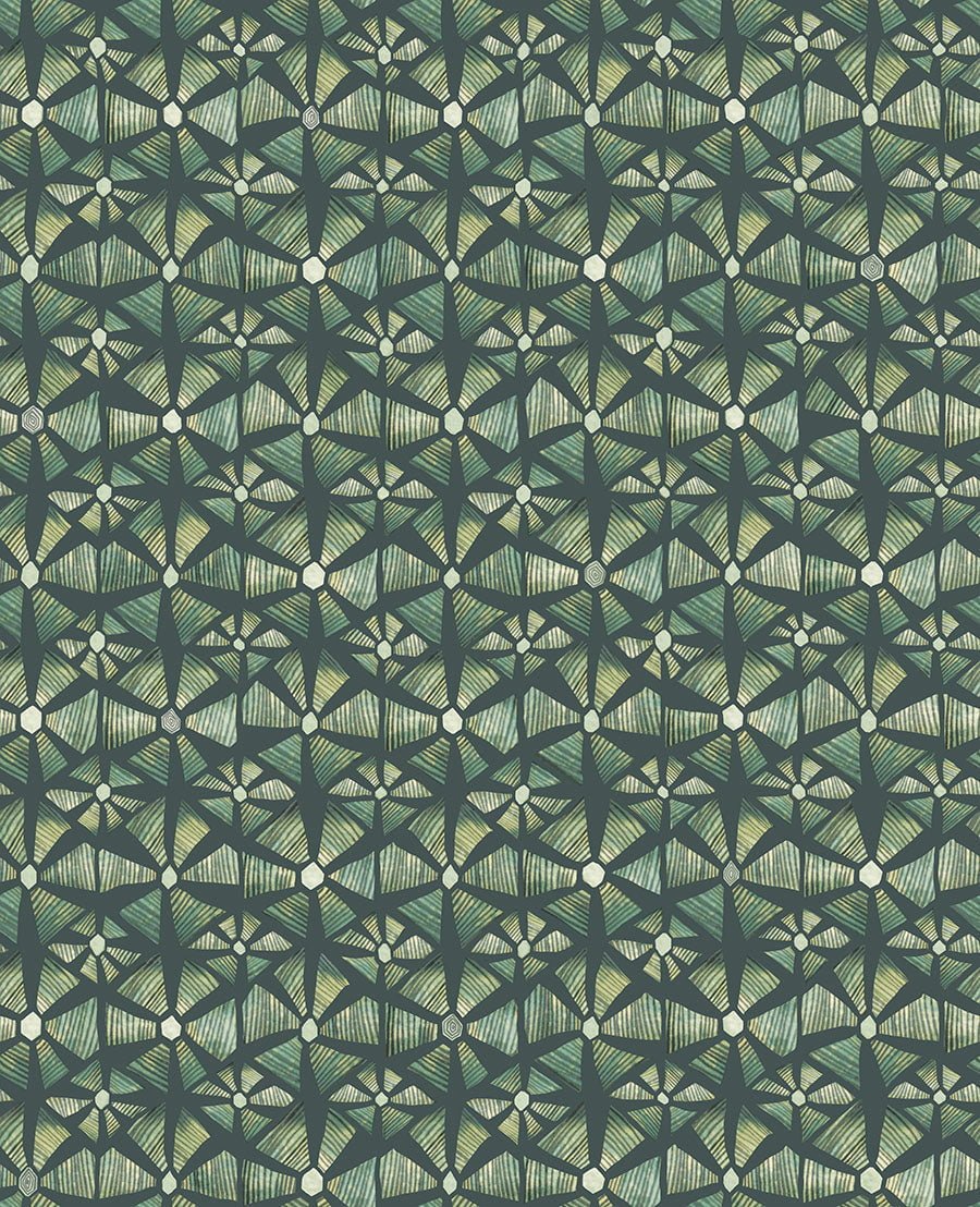 Cole & Son Kalahari - Forest Green & Racing Green