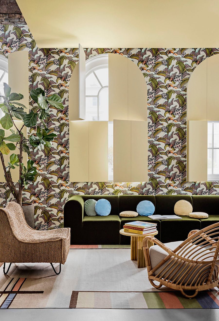 Cole & Son Hoopoe Leaves - interior