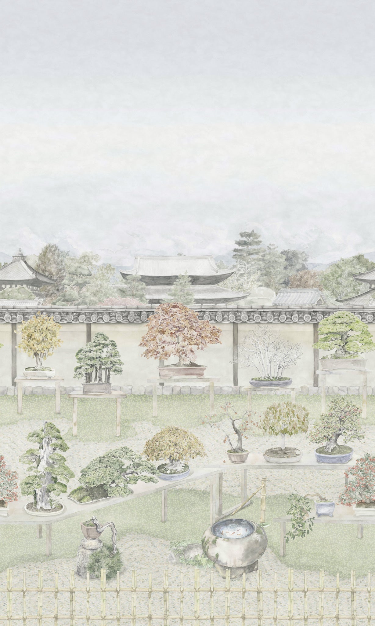 Cole & Son Bonsai Garden - Powder