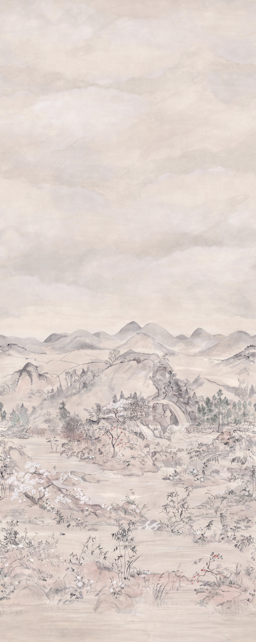 Cole & Son Japanese Chinoiserie wallpaper - Pink Opal