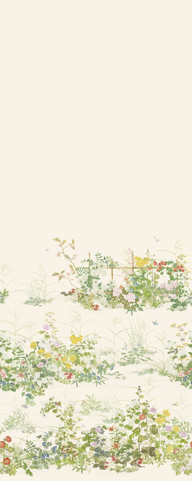 Cole & Son Scenic Flora wallpaper - Natural White