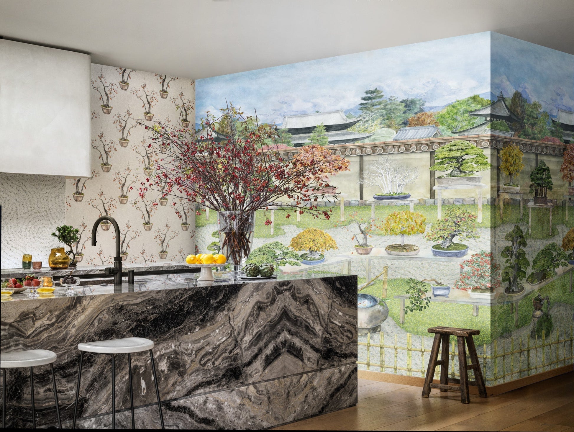 Cole & Son Bonsai Garden - interior