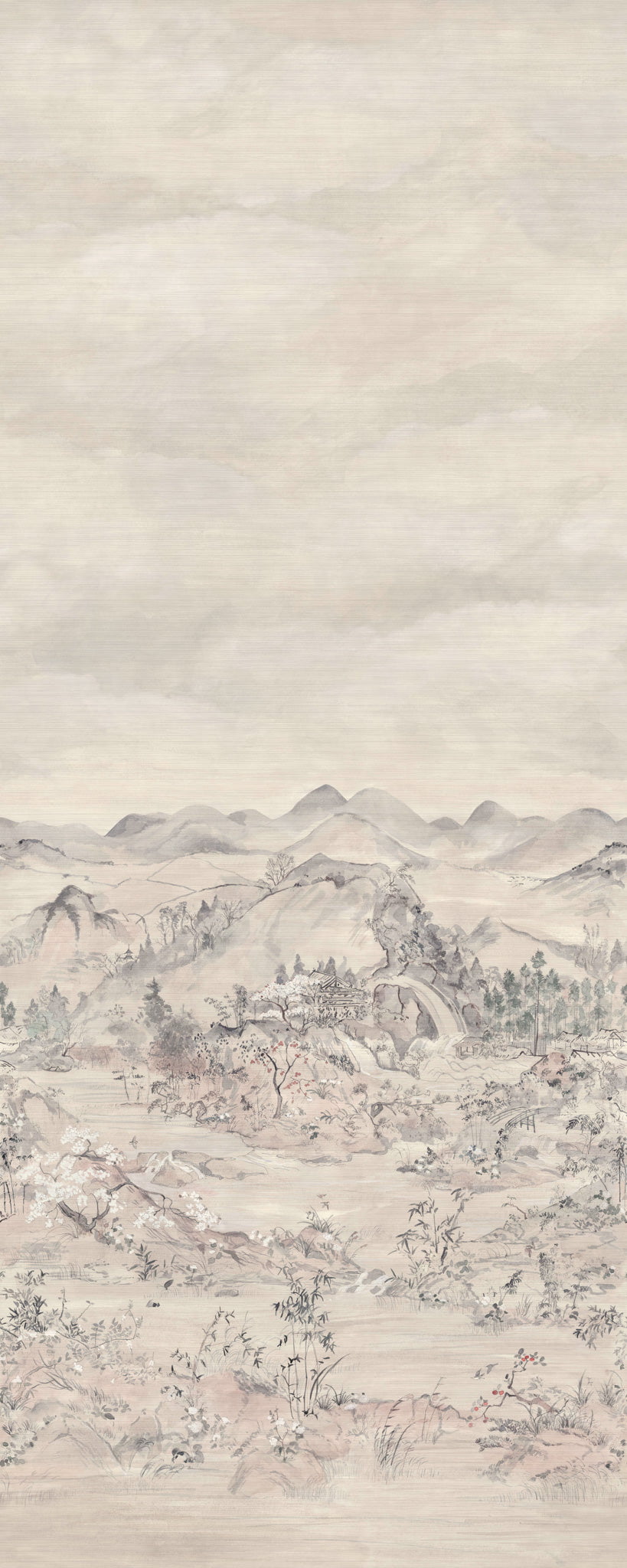 Cole & Son Japanese Chinoiserie - Grasscloth wallpaper - Pearlescent