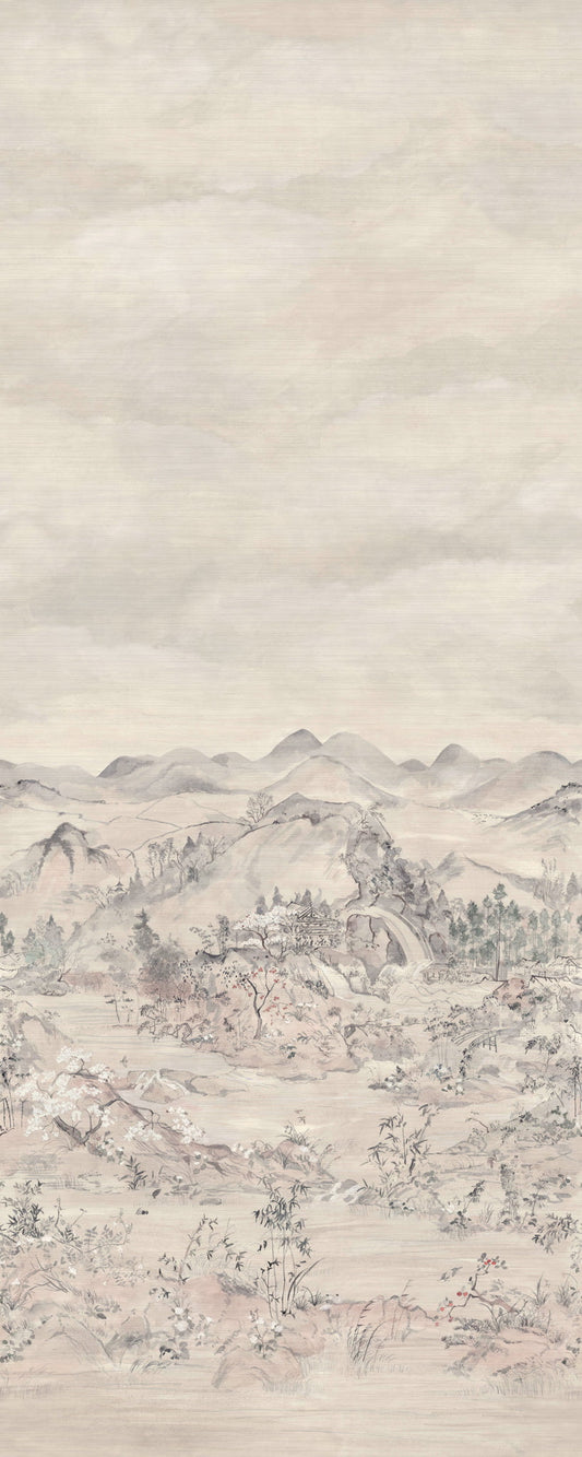 Cole & Son Japanese Chinoiserie - Grasscloth wallpaper - Pearlescent