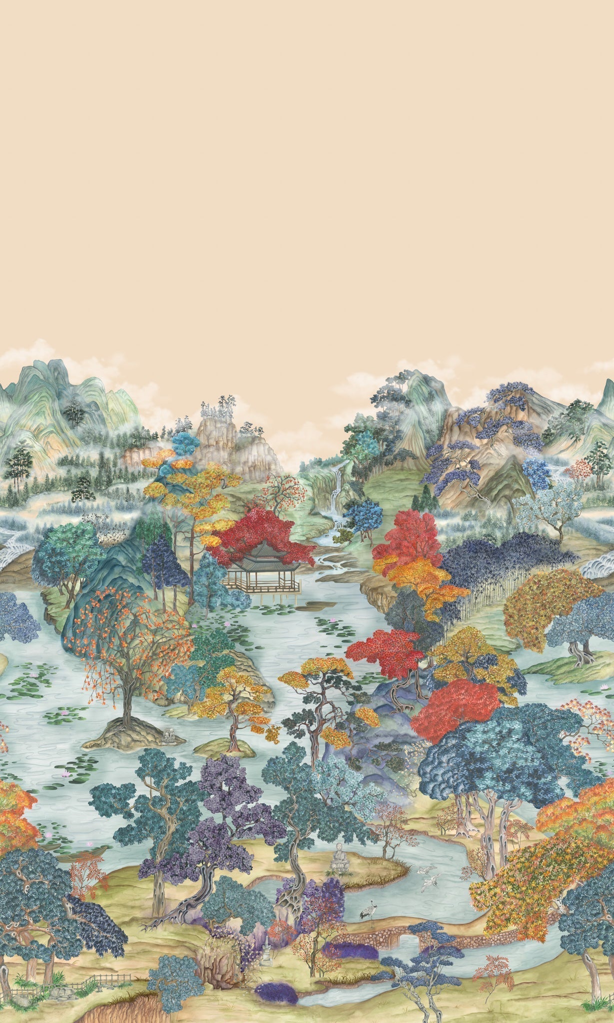 Cole & Son Pavilion wallpaper - Soft Maple