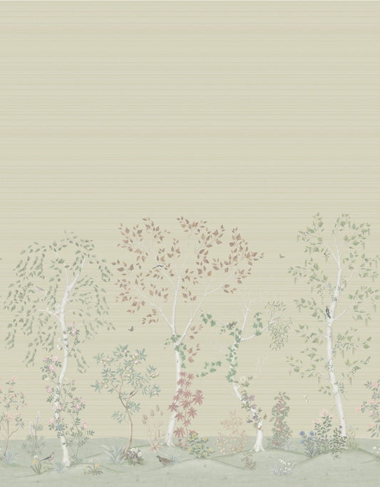 Cole & Son Seasonal Woods Grasscloth wallpaper - Oat Natural Grasscloth