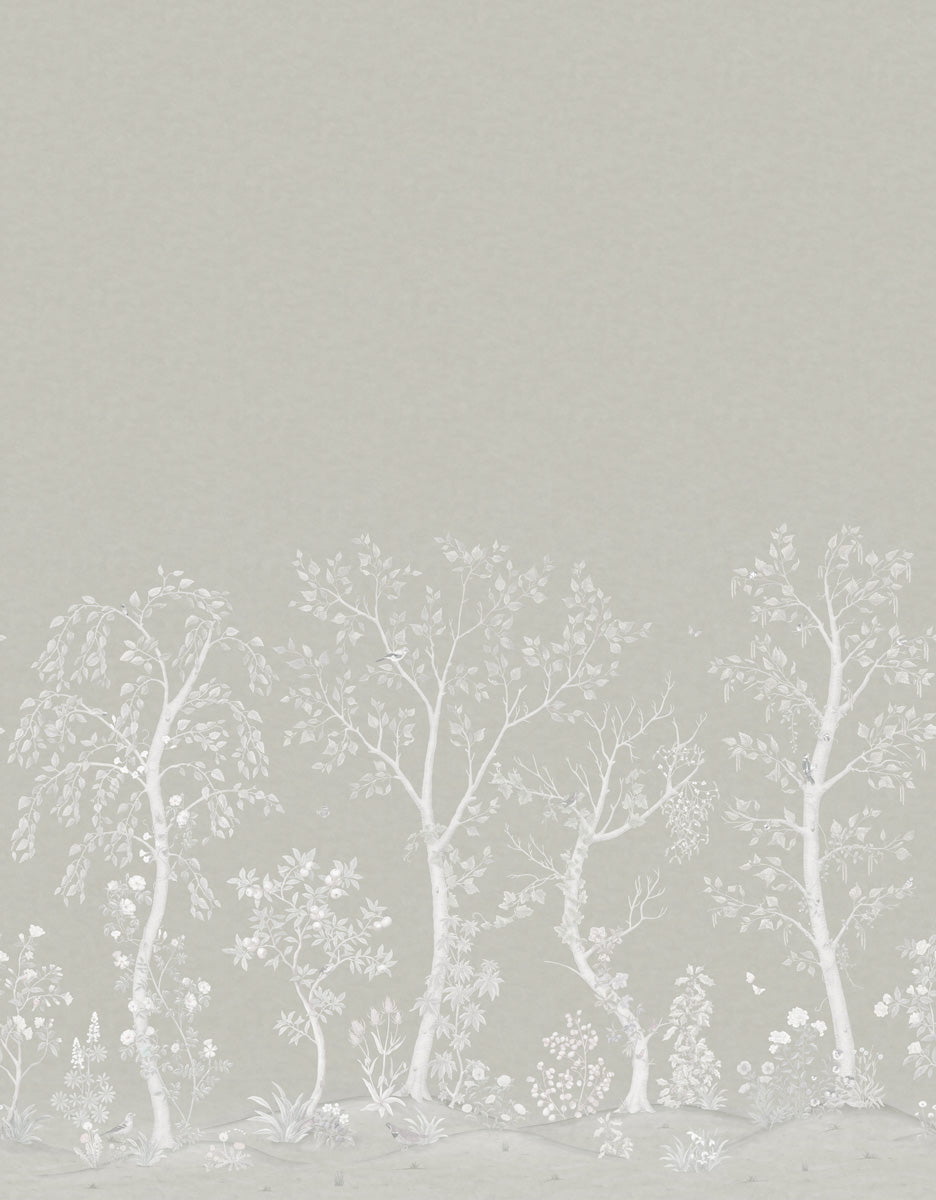 Cole & Son Seasonal Woods - Platinum Matte