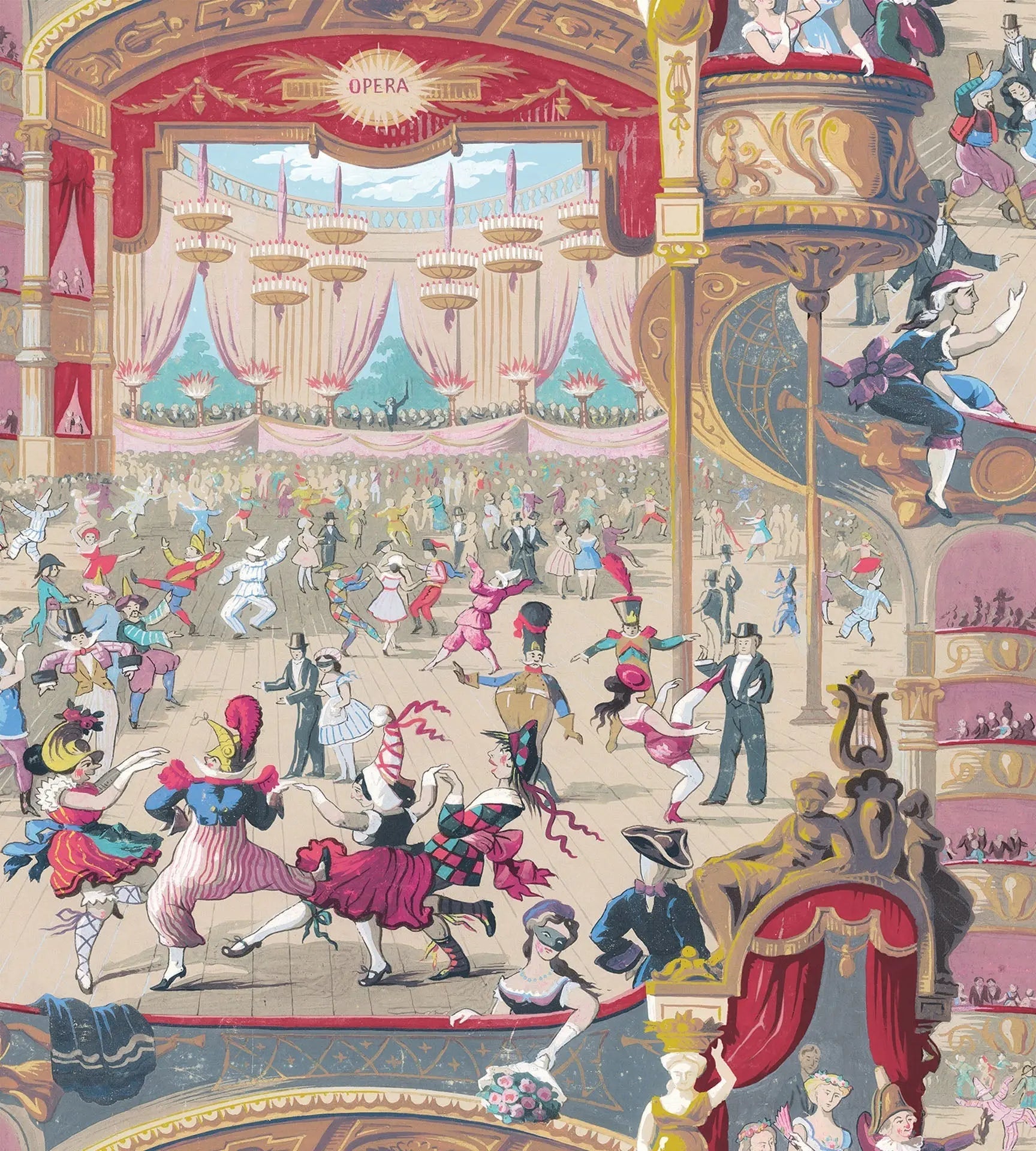 Cole & Son Cabaret wallpaper - Cabaret Multi