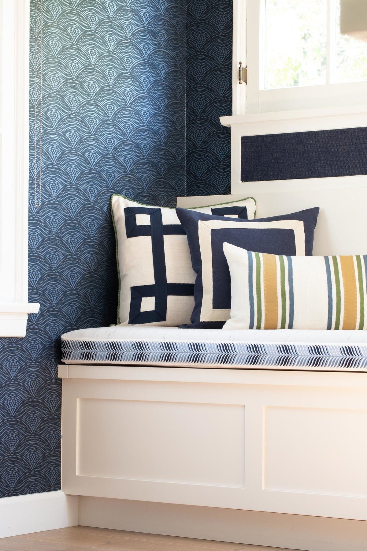 Samuel and Sons Treillage Embroidered Border — scenography
