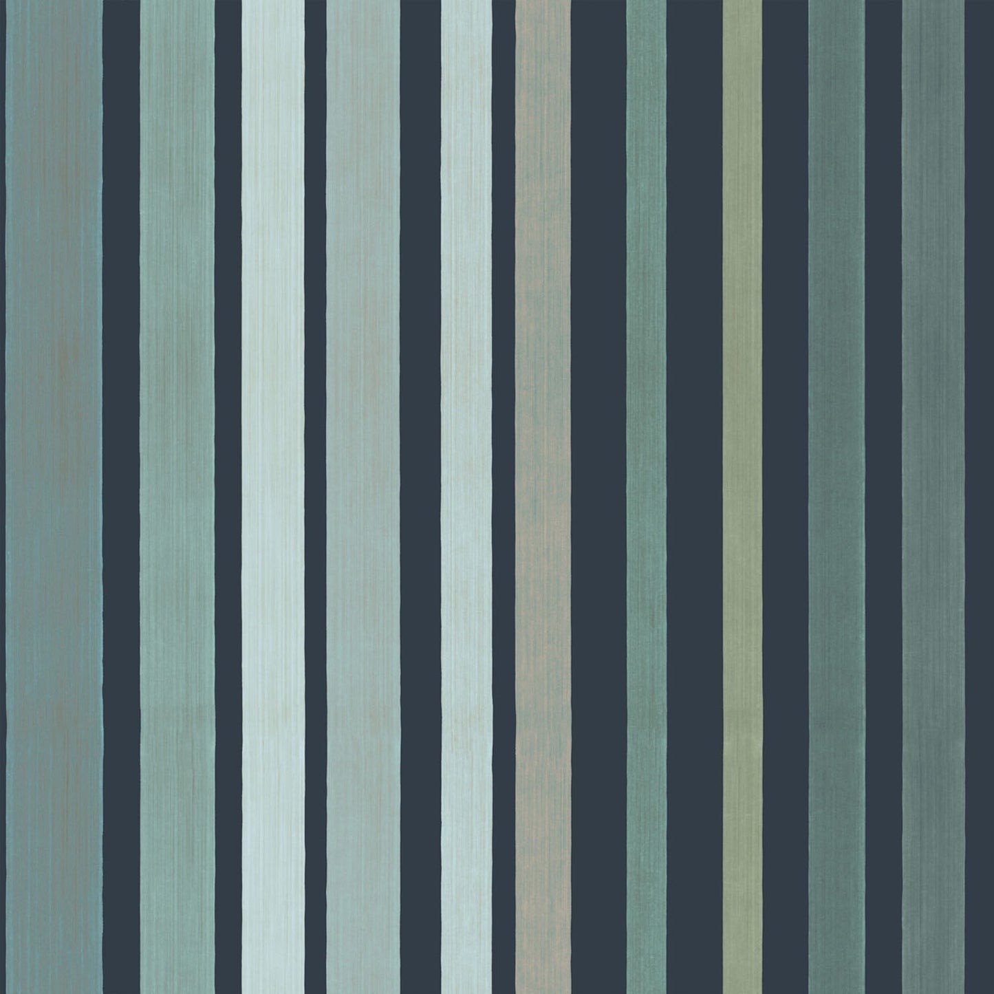 Cole & Son Carousel Stripe wallpaper - Frosty Green